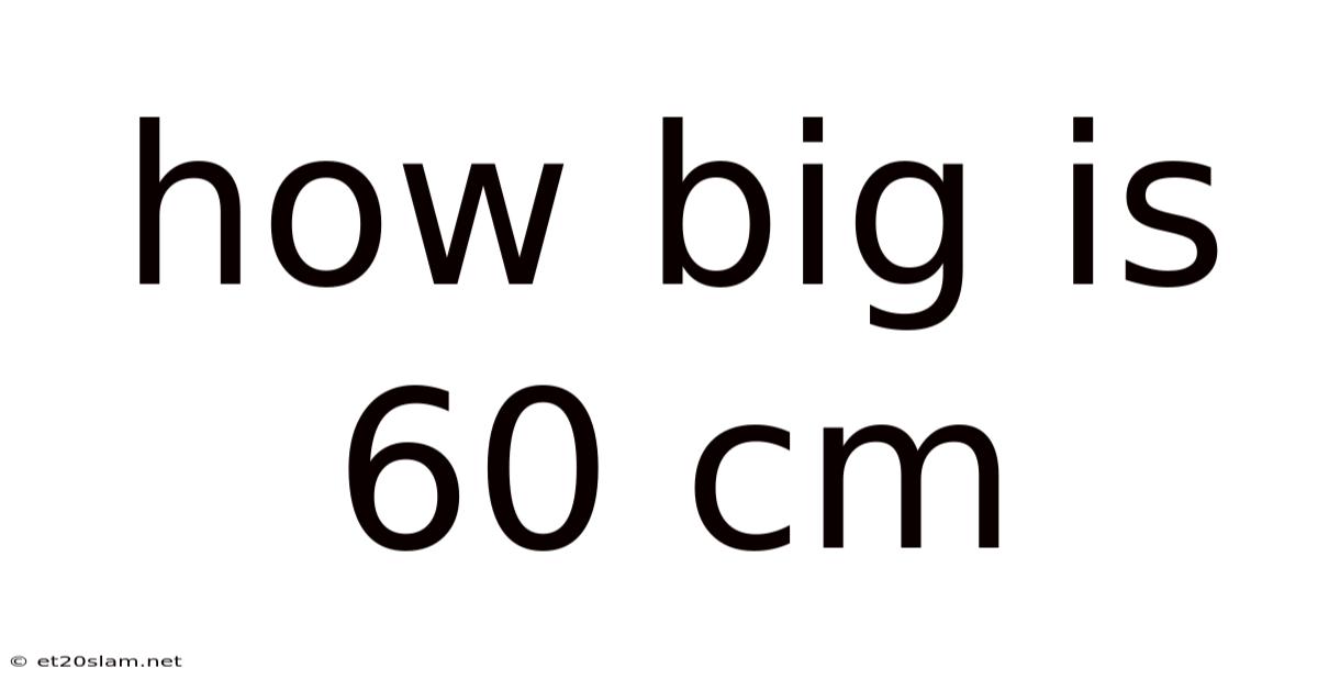 How Big Is 60 Cm