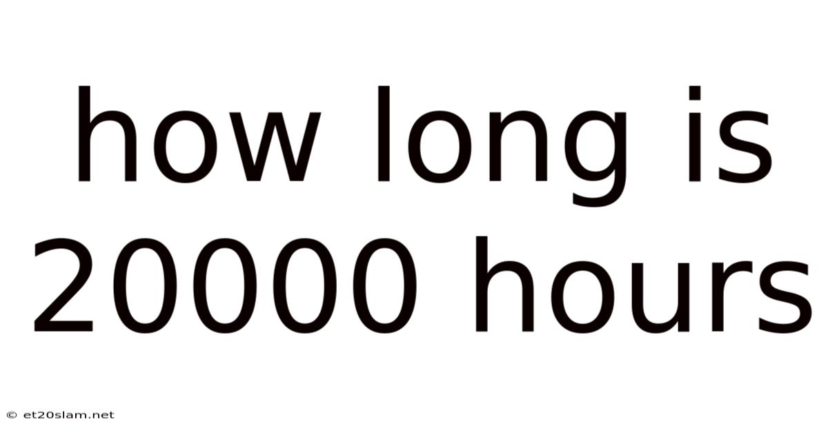 How Long Is 20000 Hours