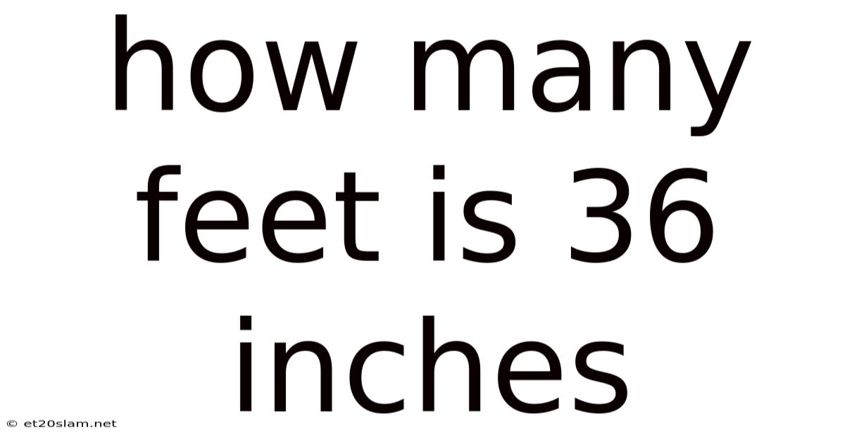 How Many Feet Is 36 Inches