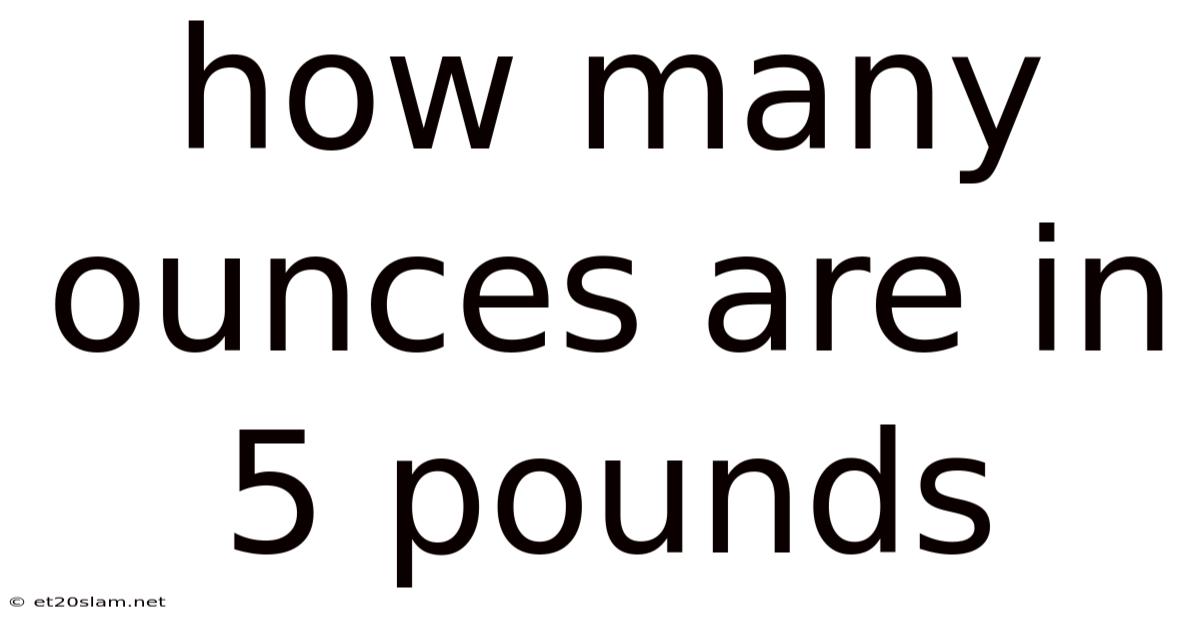 How Many Ounces Are In 5 Pounds