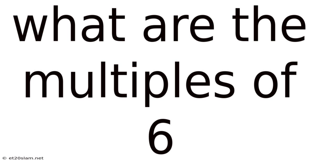 What Are The Multiples Of 6