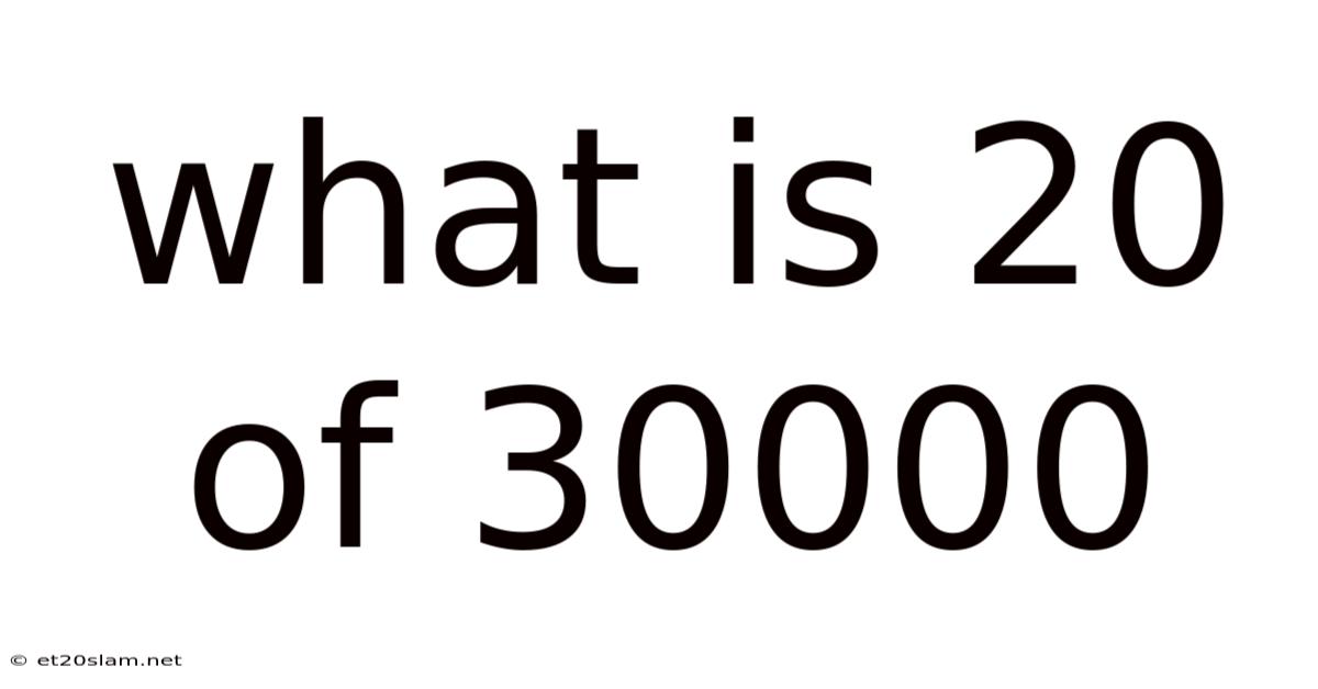 What Is 20 Of 30000