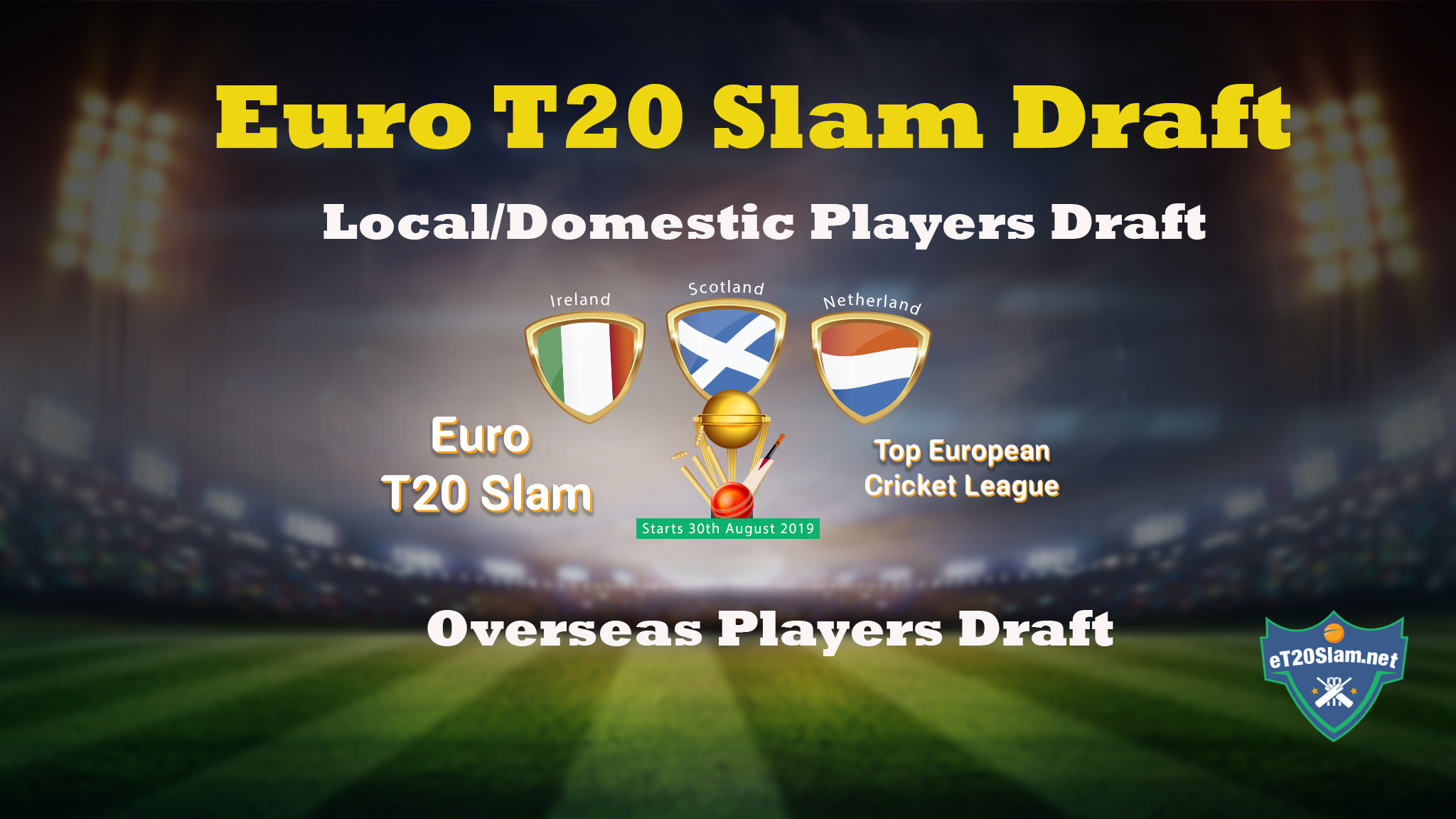 Euro T20 Slam Draft 2019 - Draft Picks For Local and Foreign Players