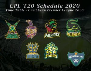 CPL 2020 Schedule & Time Table - CPL T20 2020 Schedule Download
