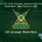 CPL T20 2020 Guyana Amazon Warriors Schedule And Players List