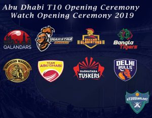 Abu Dhabi T10 Opening Ceremony - Watch Opening Ceremony 2019