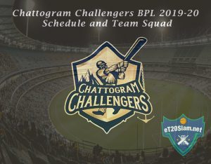 Chattogram Challengers BPL 2019-20 Schedule and Team Squad