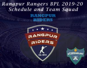 Rangpur Rangers BPL 2019-20 Schedule and Team Squad
