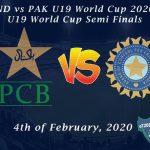 IND vs PAK U19 World Cup 2020 - U19 World Cup Semi Finals