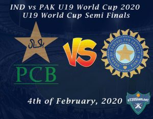 IND vs PAK U19 World Cup 2020 - U19 World Cup Semi Finals