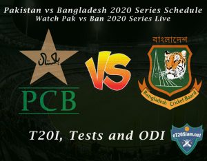 Pakistan vs Bangladesh 2020 Series Schedule