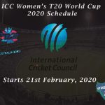 ICC Women’s T20 World Cup 2020 Schedule