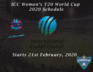 ICC Women’s T20 World Cup 2020 Schedule