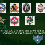 National T20 Cup 2020 Live Score - Watch National T20 Cup Online