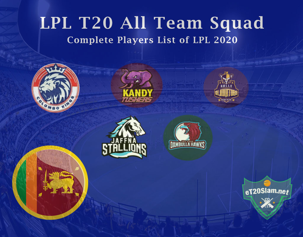 LPL 2022 Squad: Full Squad List For Each Lanka Premier League Side