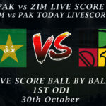 PAK vs ZIM LIVE SCORE, 1st ODI 2020, PAK vs ZIM LIVE SCORECARD TODAY