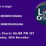 BD vs GK Live Score, Match 8, Bangabandhu T20 Cup, 2020, BD vs GK Scorecard Today, BD vs GK Lineup