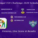 Bengal T20 Challenge 2020 Schedule - Fixtures, Live Score & Results