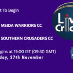 MWCC vs SCCC Live Score, ECS Malta T10, MWCC vs SCCC Scorecard Today, MWCC vs SCCC Lineup