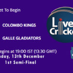 CK vs GG Live Score, Lanka Premier League 1st Semi-Final, CK vs GG Scorecard Today