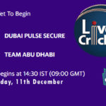 DPS vs ABD Live Score, Emirates D20 Tournament, Dubai vs Abu Dhabi Scorecard Today, DPS vs ABD Lineup