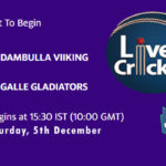 DV vs GG Live Score, Lanka Premier League, DV vs GG Scorecard Today, DV vs GG Lineup