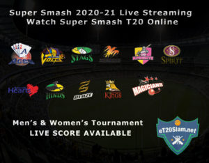 Super Smash 2020-21 Live Streaming - Watch Super Smash T20 Online