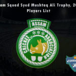 Assam Squad Syed Mushtaq Ali Trophy, 2021 Players List