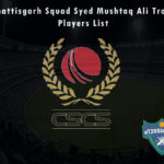 Chhattisgarh Squad Syed Mushtaq Ali Trophy, 2021 Players List