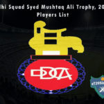 Delhi Squad Syed Mushtaq Ali Trophy, 2021 Players List