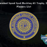 Hyderabad Squad Syed Mushtaq Ali Trophy, 2021 Players List