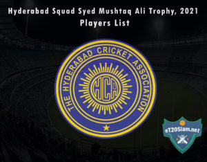 Hyderabad Squad Syed Mushtaq Ali Trophy, 2021 Players List