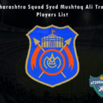 Maharashtra Squad Syed Mushtaq Ali Trophy, 2021 Players List