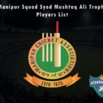 Manipur Squad Syed Mushtaq Ali Trophy, 2021 Players List