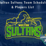 Multan Sultans Team Schedule & Players List