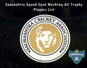 Saurashtra Squad Syed Mushtaq Ali Trophy, 2021 Players List