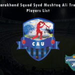 Uttarakhand Squad Syed Mushtaq Ali Trophy, 2021 Players List