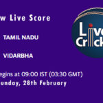 TN vs VID Live Score, Vijay Hazare Trophy, 2021, TN vs VID Scorecard Today, TN vs VID Playing XIs