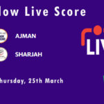 AJM vs SHA Live Score, Emirates D10 Tournament, 2021, AJM vs SHA Scorecard Today