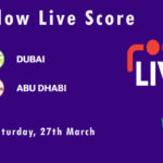 DUB vs ABD Live Score, Emirates D10 Tournament, 2021, DUB vs ABD Scorecard Today