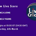 LIO vs TIG Live Score, KCA Presidents Cup T20, 2021, LIO vs TIG Dream11 Today Match