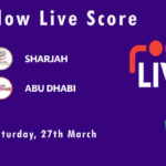 SHA vs ABD Live Score, Emirates D10 Tournament, 2021, SHA vs ABD Scorecard Today