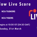 TUS VS TIG Live Score, Match 29, TUS VS TIG Scorecard Today