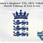 Women's Regional T20, 2021 Schedule, Match Timings & Live Score