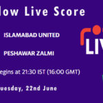 ISL vs PES Live Score, Eliminator 2, Pakistan Super League, 2021, ISL vs PES Playing XIs