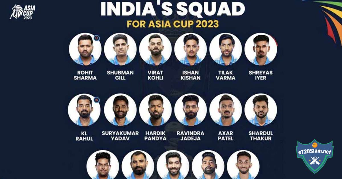 Team India Squad For Asia Cup 2023 3748